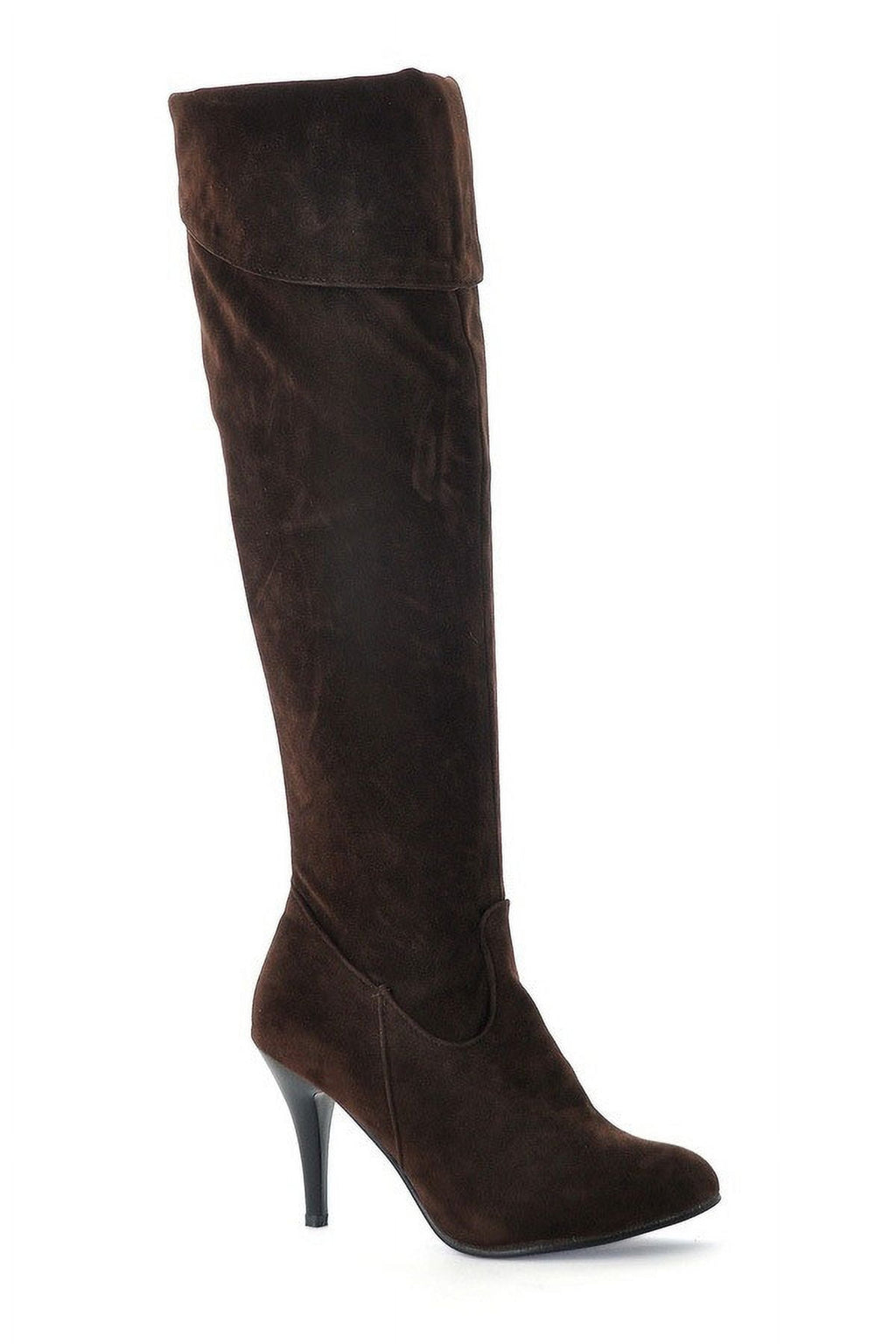 hopeusnice Women's Over The Knee Boots High Heel Faux Leather Pointed Toe Stilettos Chunky Heel Thigh High Boots Winter Booties Matte black 39