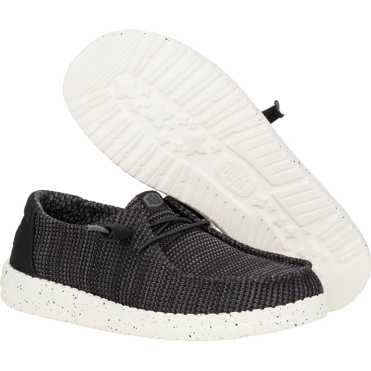 HEYDUDE Wendy Stretch Sox Wide, Light Grey, 8