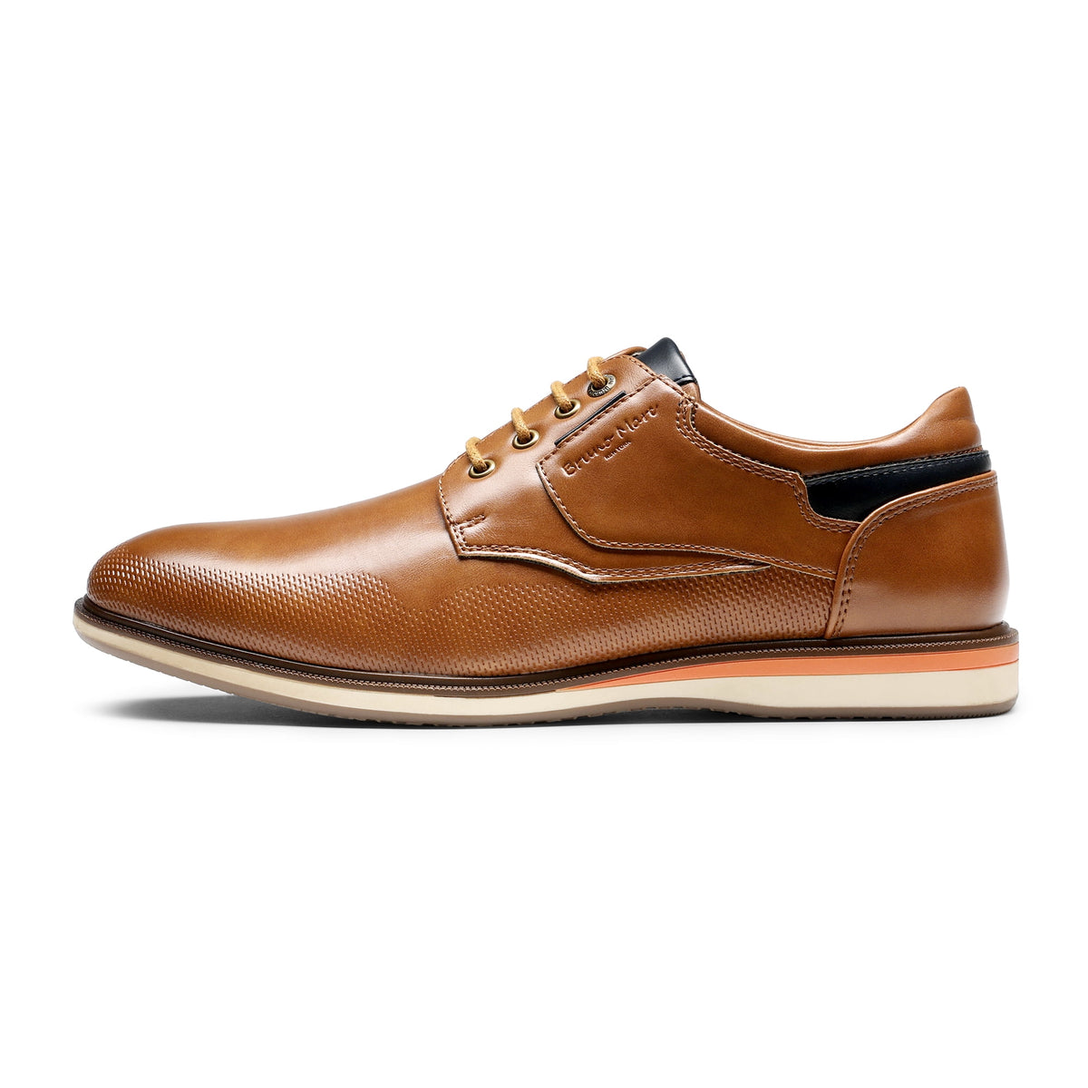 Bruno Marc Mens Casual Shoes Round Toe Classic Lace-up Oxford Shoes Dress Shoes LG19009M BROWN Size 8.5