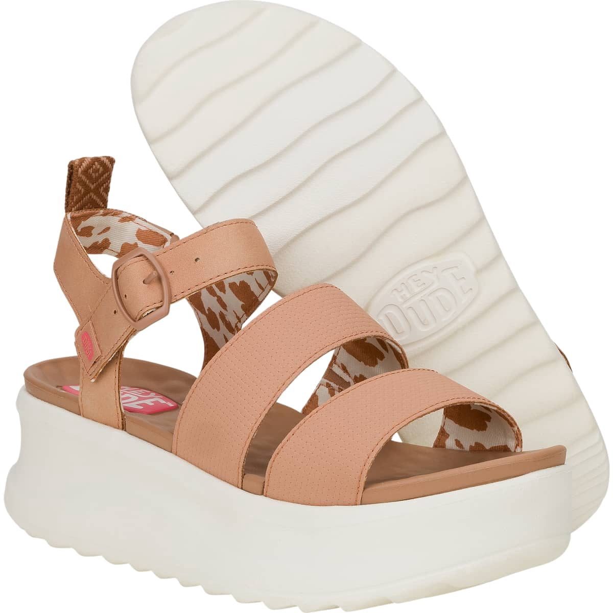 HEYDUDE Women Delray Buckle Classic, Tan, 6