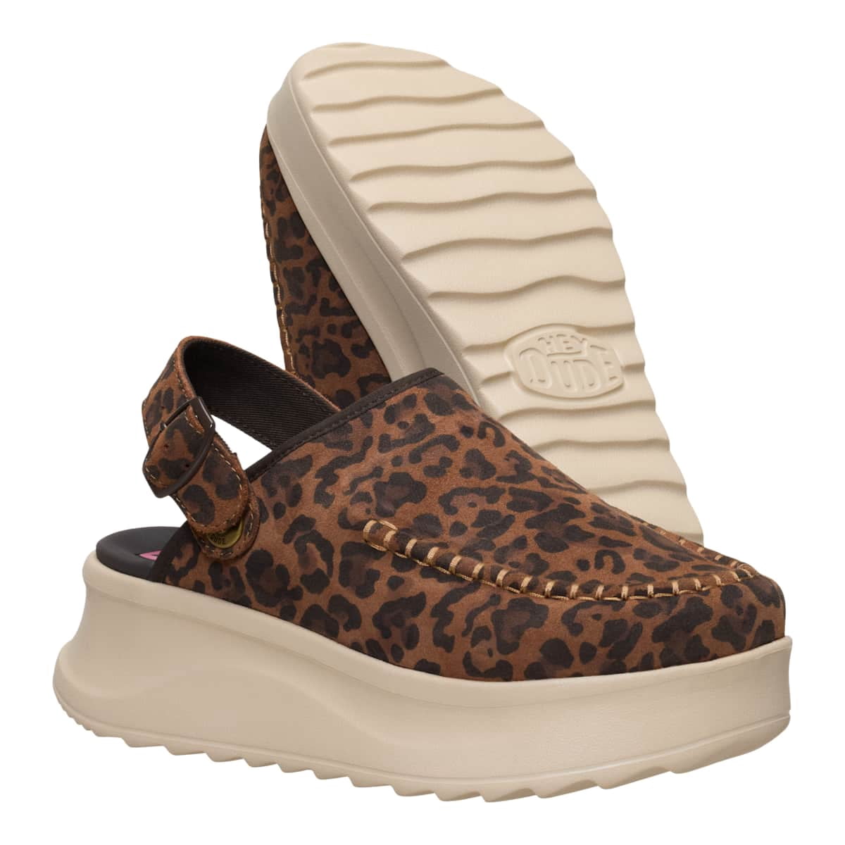 HEYDUDE Delray Clog Suede, Tan, 6