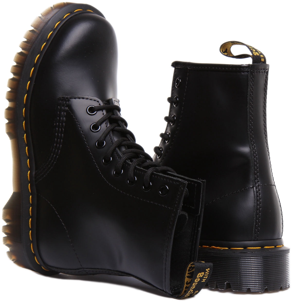 Dr. Martens 1460 Bex Platform Combat Boots, Black, Men’s 5 / Women’s 6