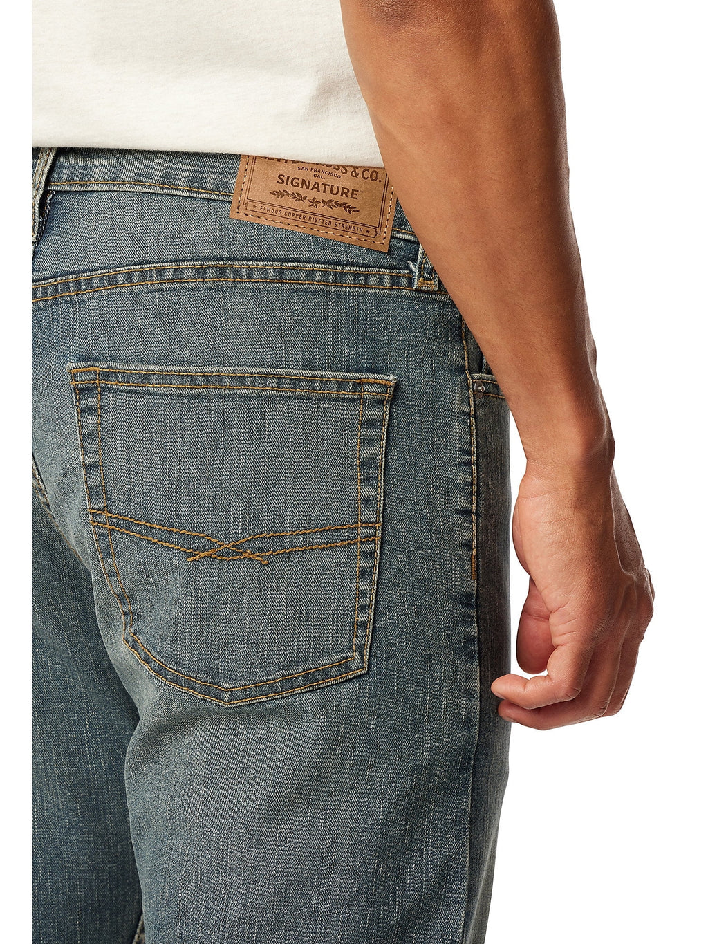 Levi Strauss Signature Men's Straight Fit Jeans