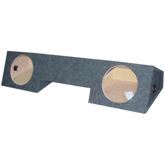 10 in. Dual 96-01 Empty Woofer Box Dodge X-Cab - Under Seat Front Fire