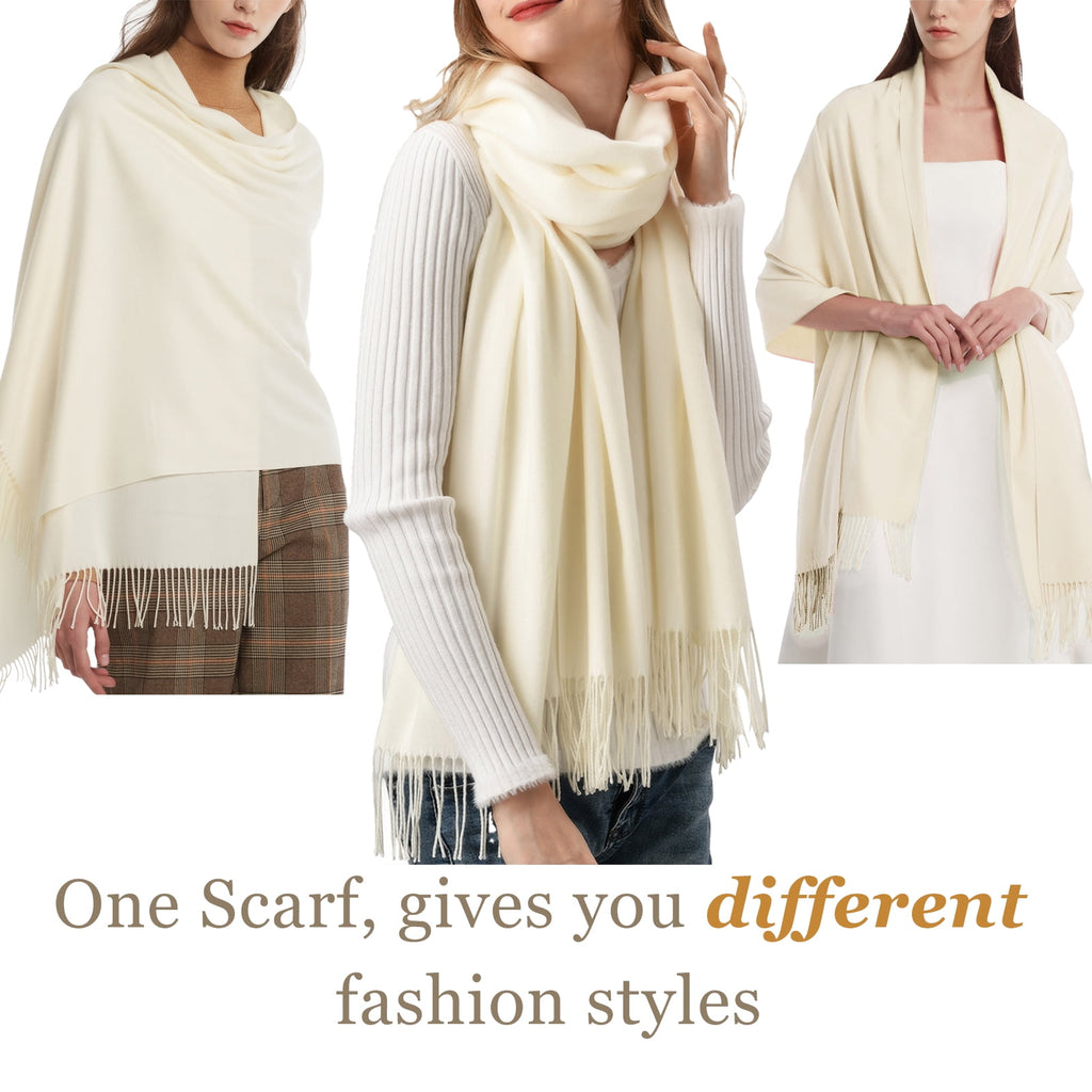 FURTALK Pashmina Shawl Wraps for Women Evening Dresses Blanket Scarves Fashion Scarf Wedding Gifts