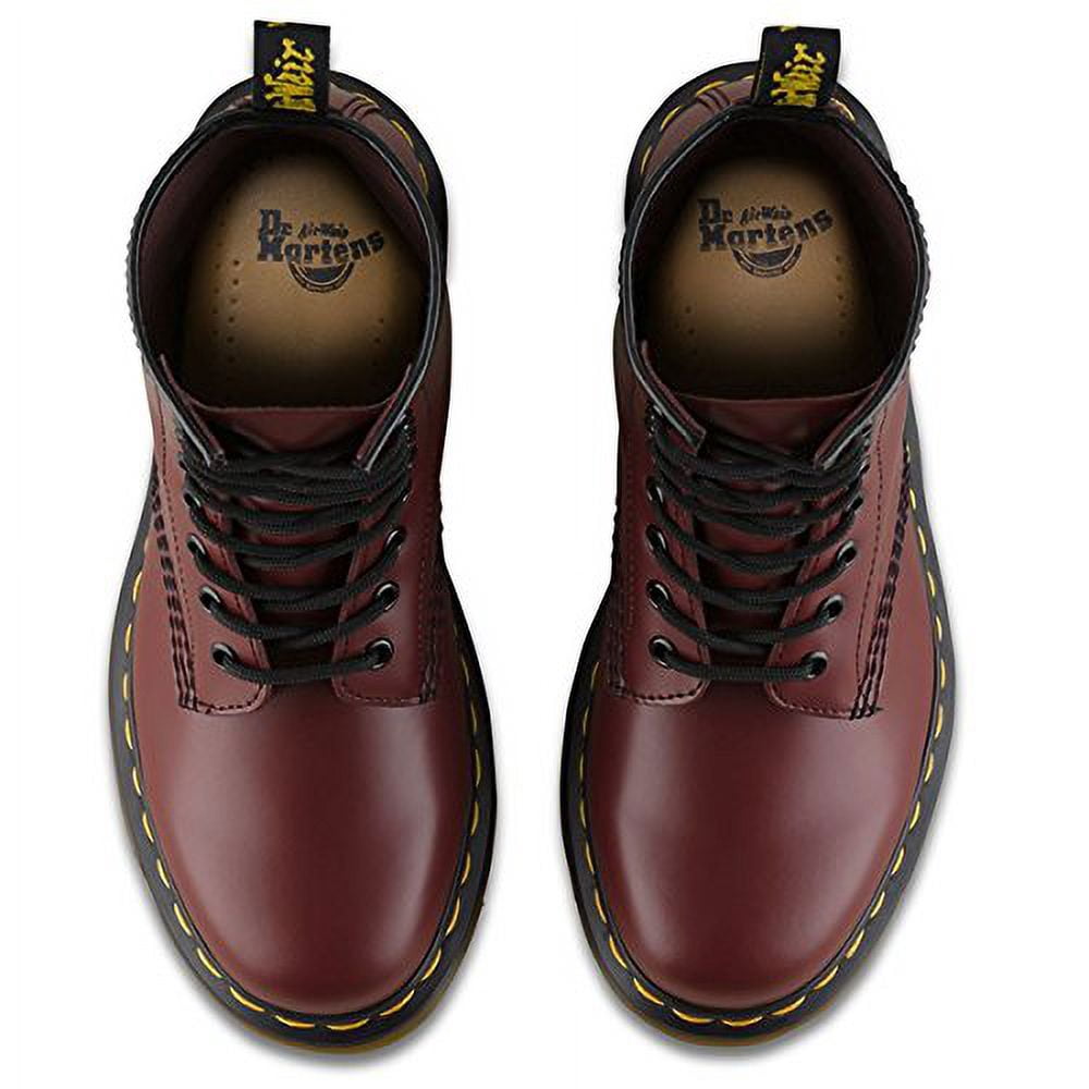 Dr. Martens Unisex 1460Z DMC 8 Lace Up Cherry Red Smooth Leather Boots Shoes Doc