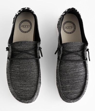 Hey Dude Wendy Linen Leopard Black Grey Shoes
