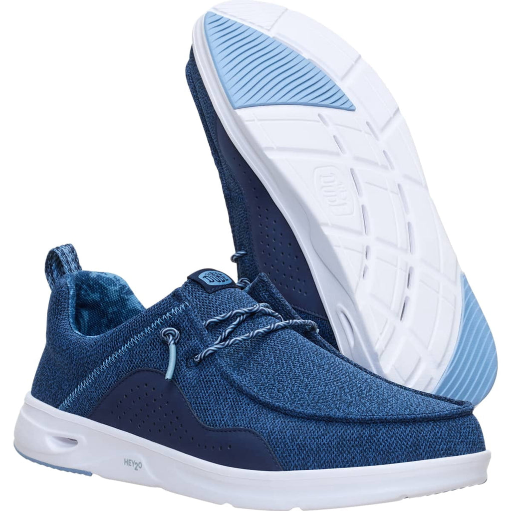 HEYDUDE Men HEYDUDE Mens Wally Hey2O Mesh, Monument Grey/Dawn Blue, 11, Monument Grey/Dawn Blue, 11