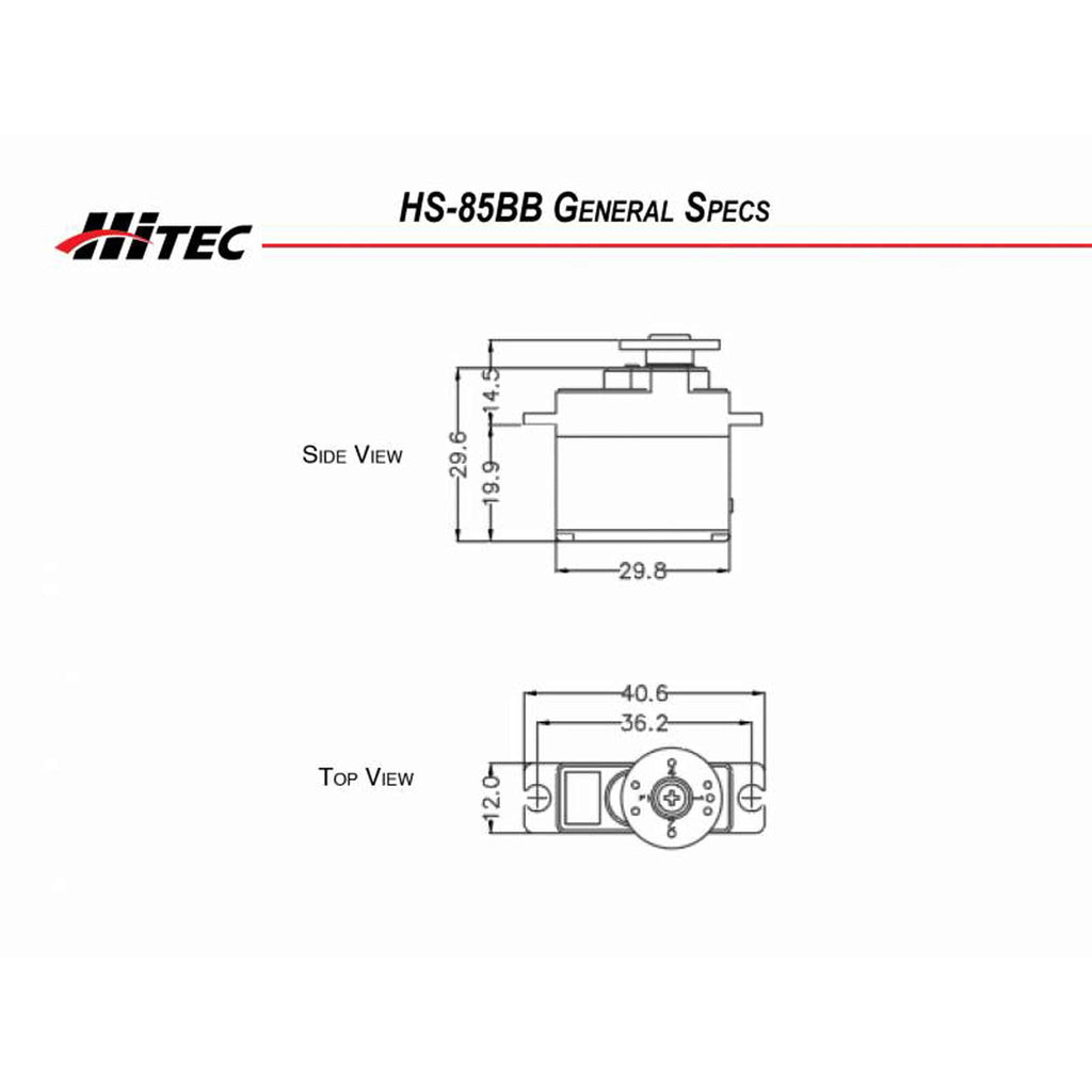 Hitec Hs-85Bb Mighty Micro Bb Servo