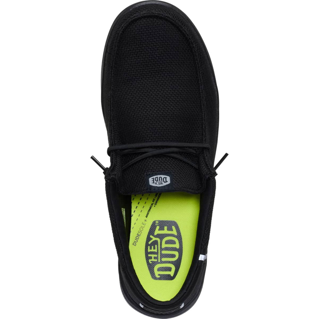 HEYDUDE Men Wally Work Comp Toe Wide, Black, 10