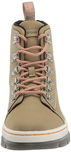 Dr. Martens Women's Combs W Fashion Boot, Vintage Taupe Poly Twill, 9
