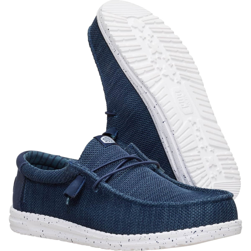 HEYDUDE Men Wally Stretch Sox Wide, Gray, 10