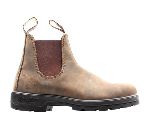 Blundstone 585 Chelsea Boots Rustic Brown Premium Leather Unisex Comfortable