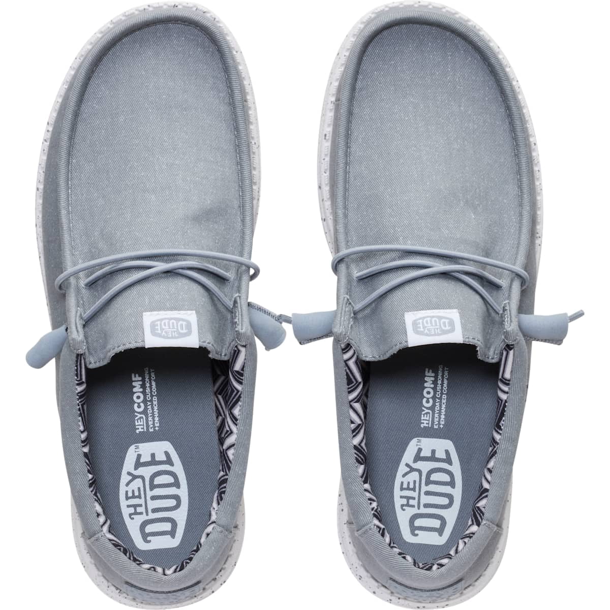 HEYDUDE Men Wally Stretch Canvas, Stone White, 9