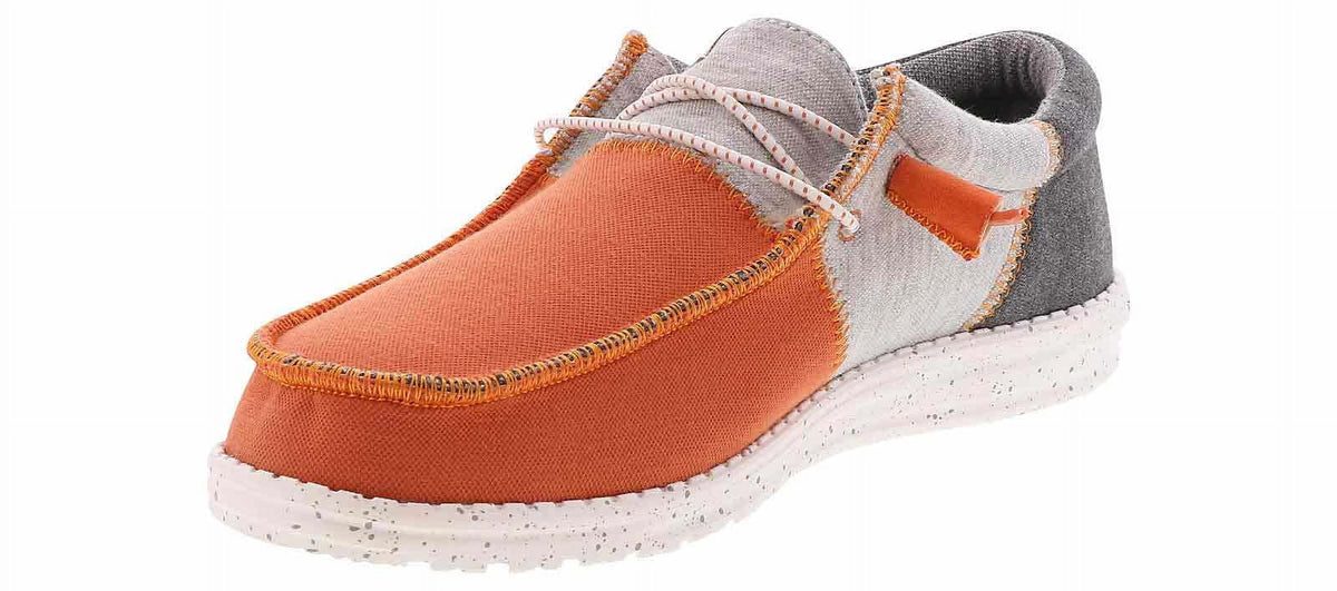 Heydude Wally Tri Varsity Orange Casual Shoe | 40170-810