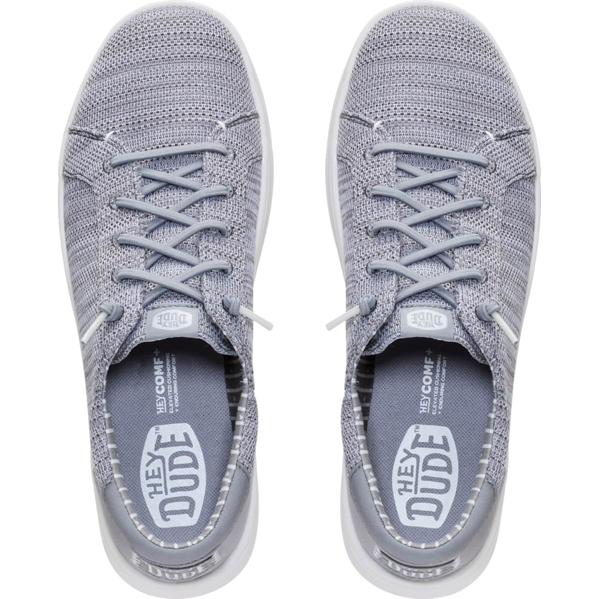 HEYDUDE Men Paul Pro Stretch Sox, Monument Grey, 10