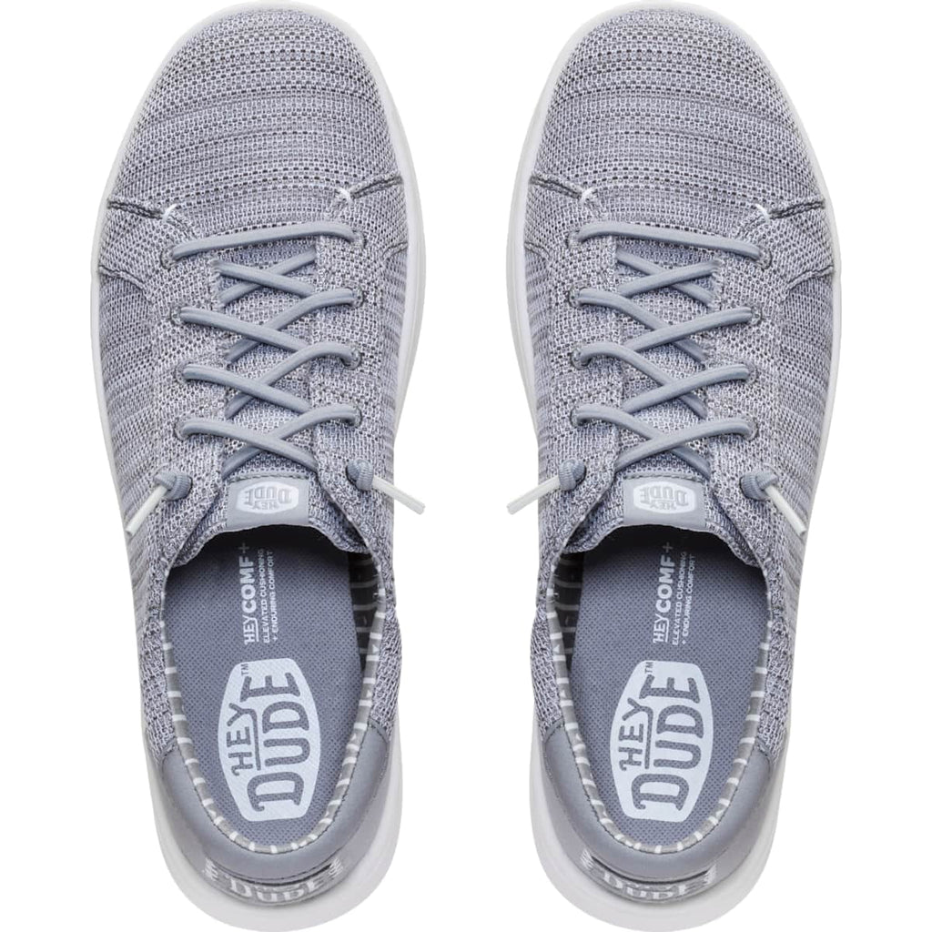 HEYDUDE Men Paul Pro Stretch Sox, Monument Grey, 7