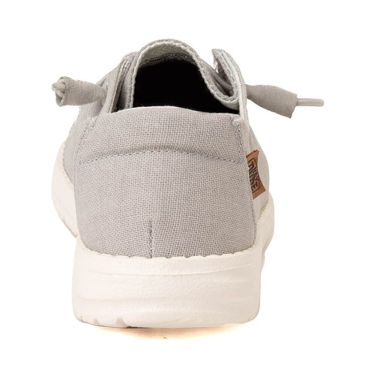 Hey Dude Wendy Women's US 6 Light Gray Canvas Slip-On Comfort Shoes TF4240