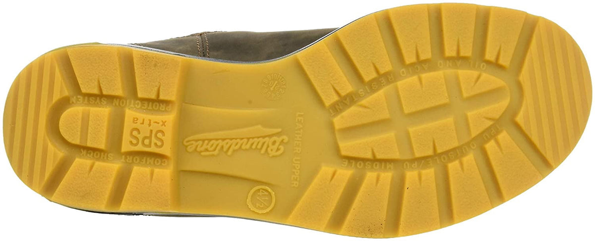 Blundstone 1944 Unisex Classic Series Chelsea Boot for Men and Women with Shock Absorption and Premium Water Resistant Leather, Rustic Brown/Mustard Black, 10.5 US Men / 12.5 US Women / 9.5 AU