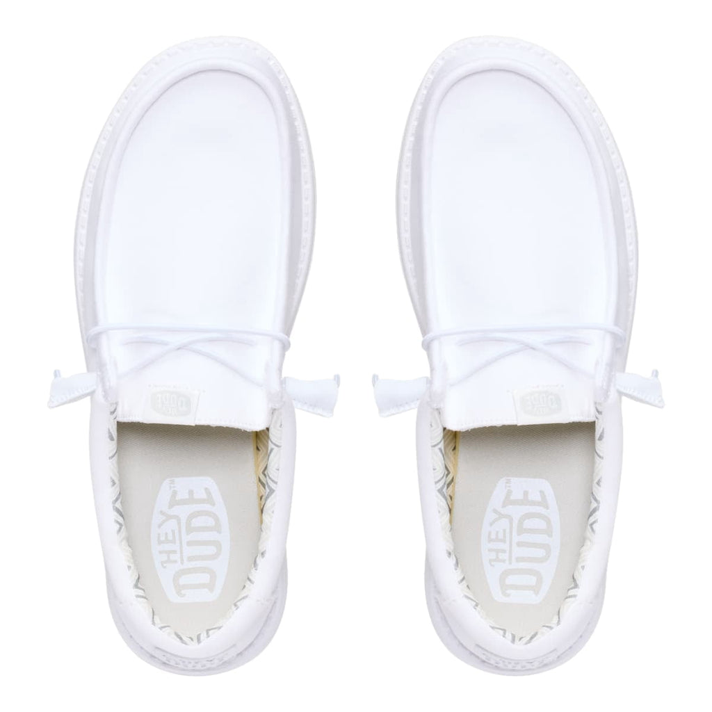 HEYDUDE Men Wally Stretch Canvas, Stone White, 9
