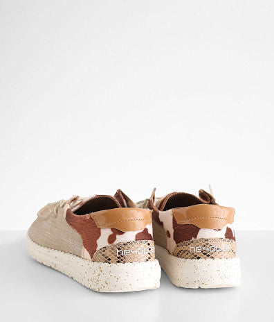 Hey Dude Wendy Cow Pieced Shoes