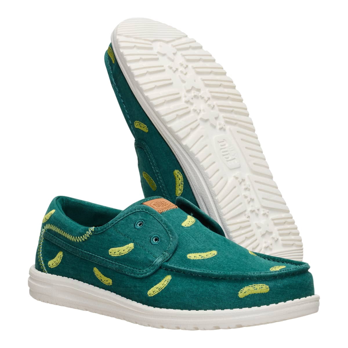 HEYDUDE Men Wally Cru Embroidered, Green/Multi, 11