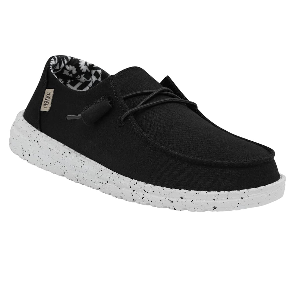 HEYDUDE Women Wendy Basic, Black Odyssey, 8