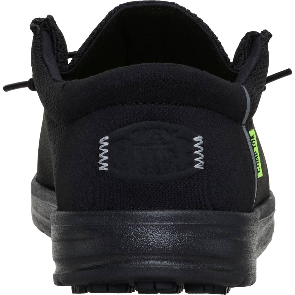 HEYDUDE Men Wally Work Comp Toe Wide, Black, 10