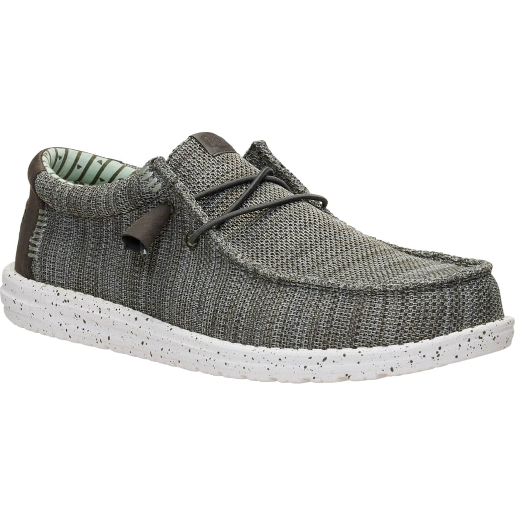 HEYDUDE Wally Stretch Sox, Granite Grey/Black, 11