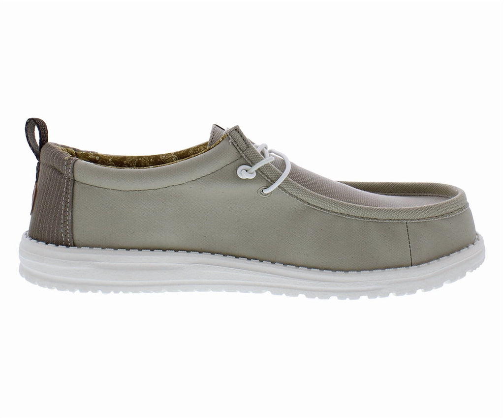 Hey Dude Wally Hickory Denim Mens Shoes Size 13, Color: Taupe