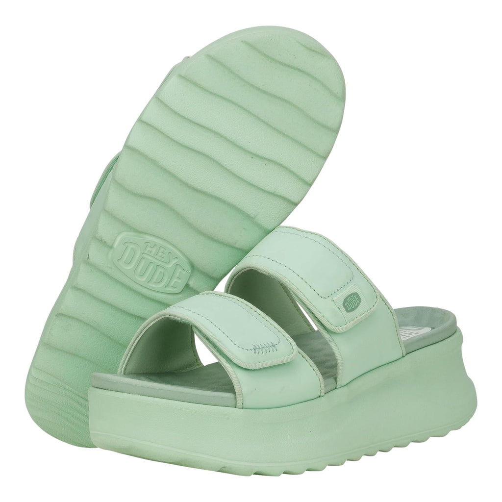 Hey Dude Delray Slide Mono Jade 41761-372 Women's Size 5