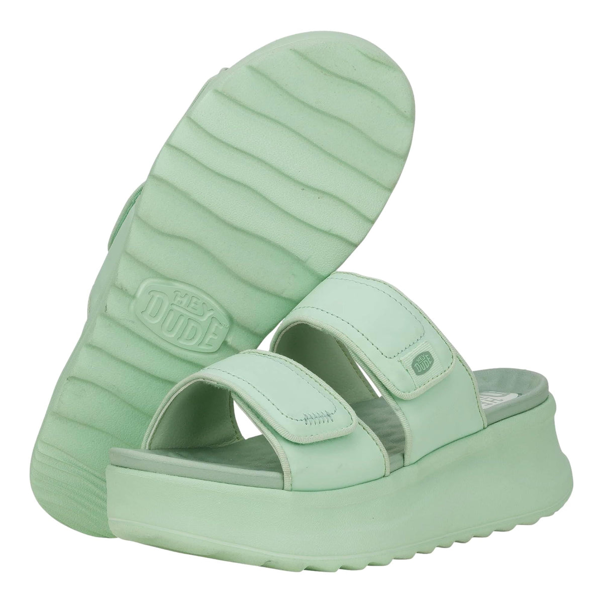 Hey Dude Delray Slide Mono Jade 41761-372 Women's Size 5