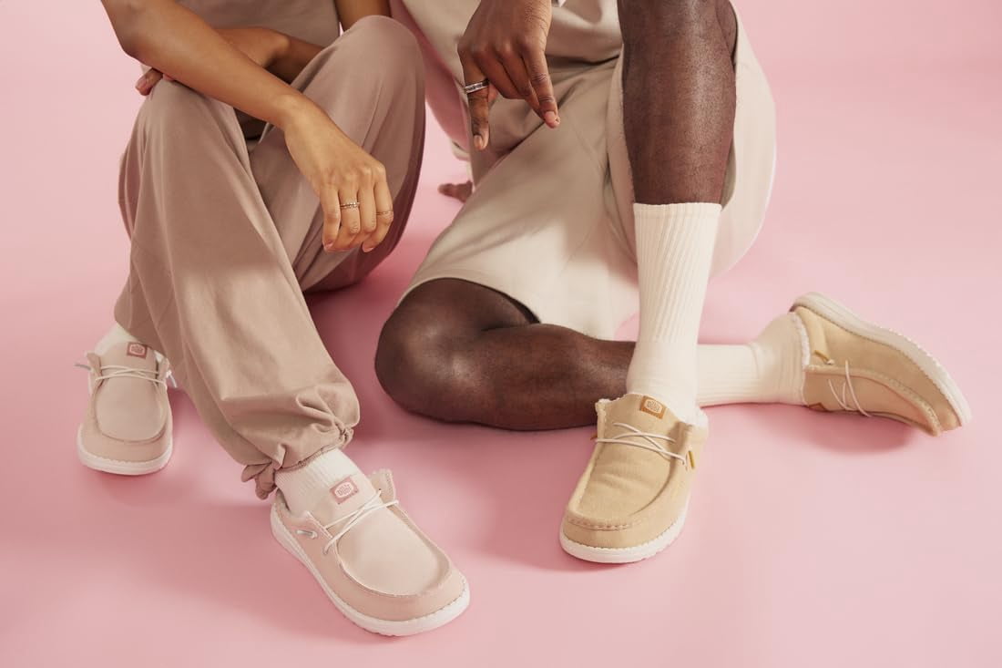 HEYDUDE Men's Wally Slip Sneaker Cream