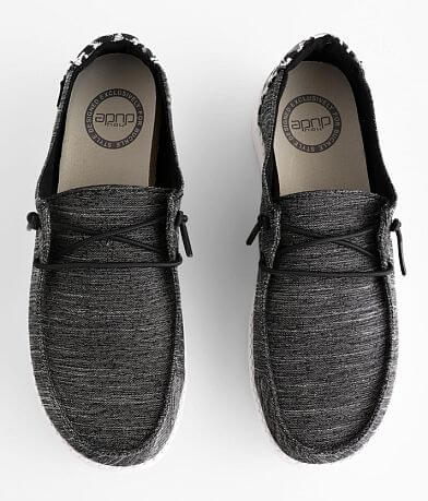 Hey Dude Wendy Linen Leopard Black Grey Shoes
