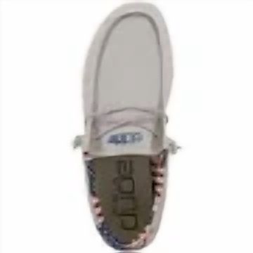 Hey Dude Wally Off White Patriotic Shoes