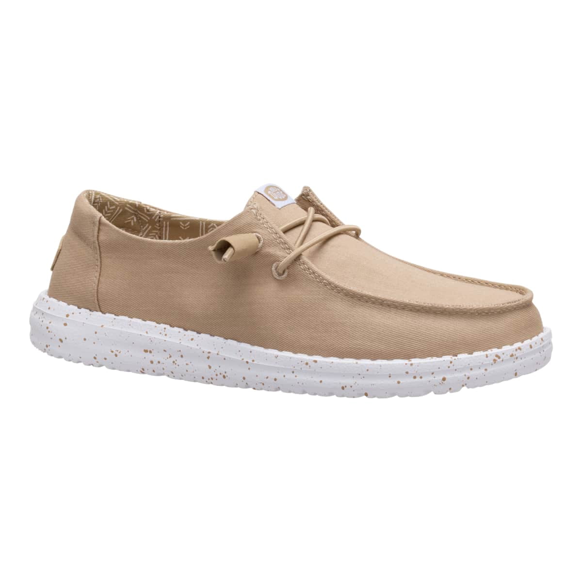 HEYDUDE Women Wendy Stretch Canvas, White, 12