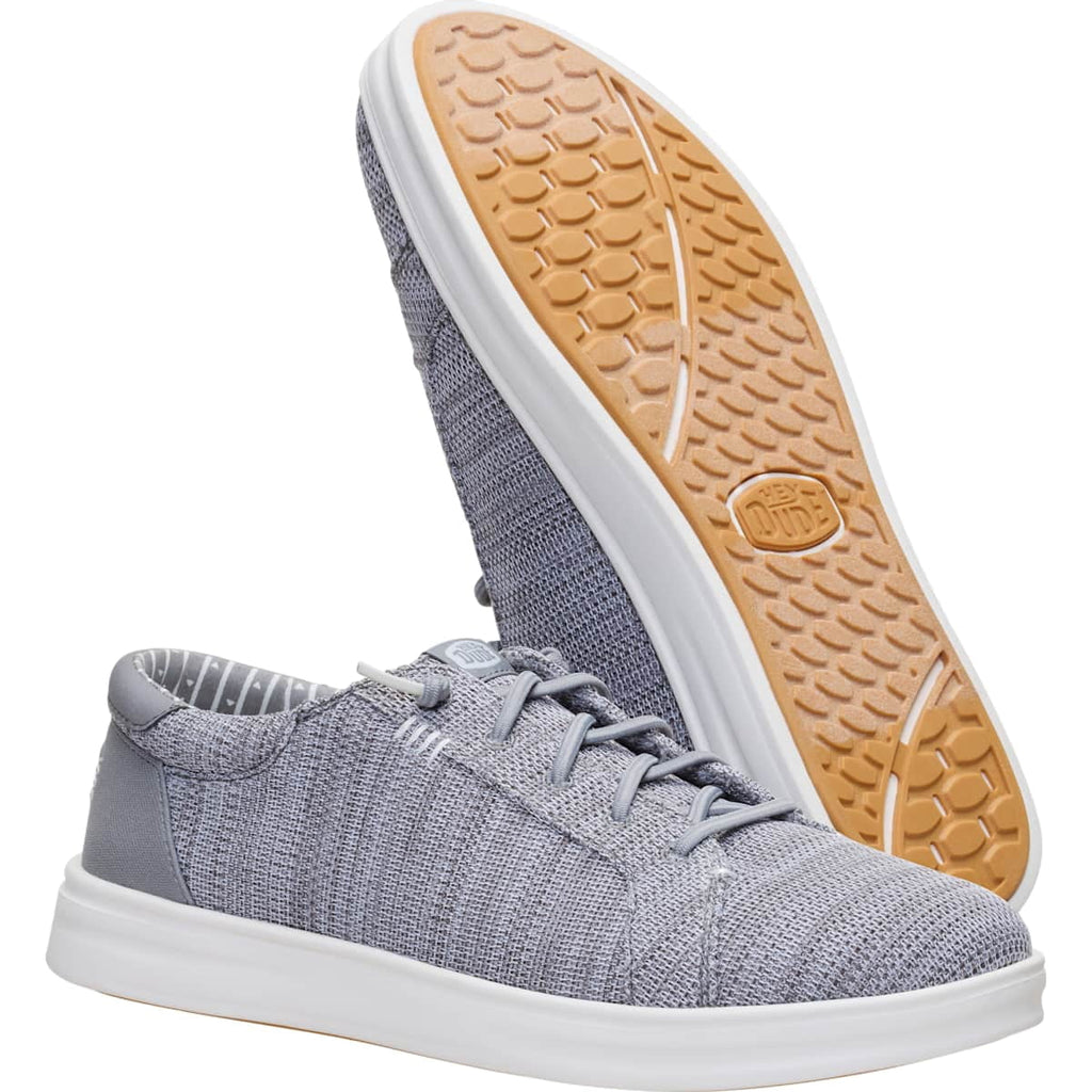 HEYDUDE Men Paul Pro Stretch Sox, Monument Grey, 7