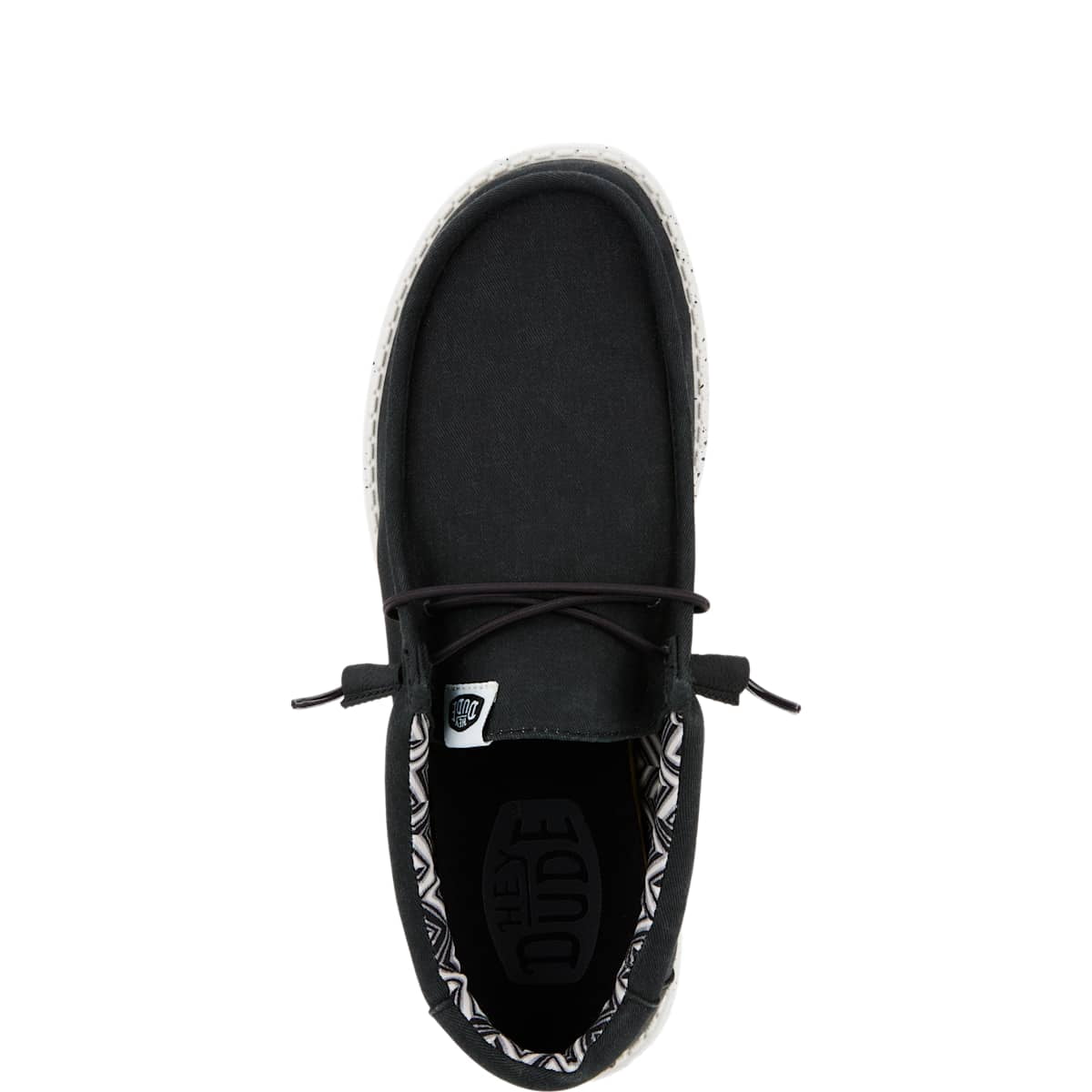 HEYDUDE Men Wally Stretch Canvas, Black, 11