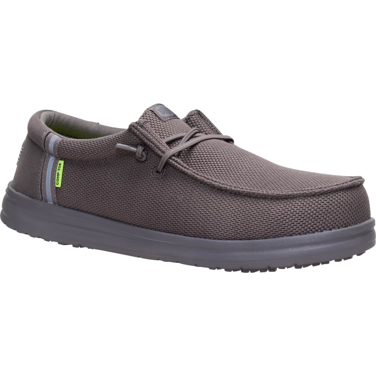 HEYDUDE Men Wally Work Comp Toe Wide, Black, 10