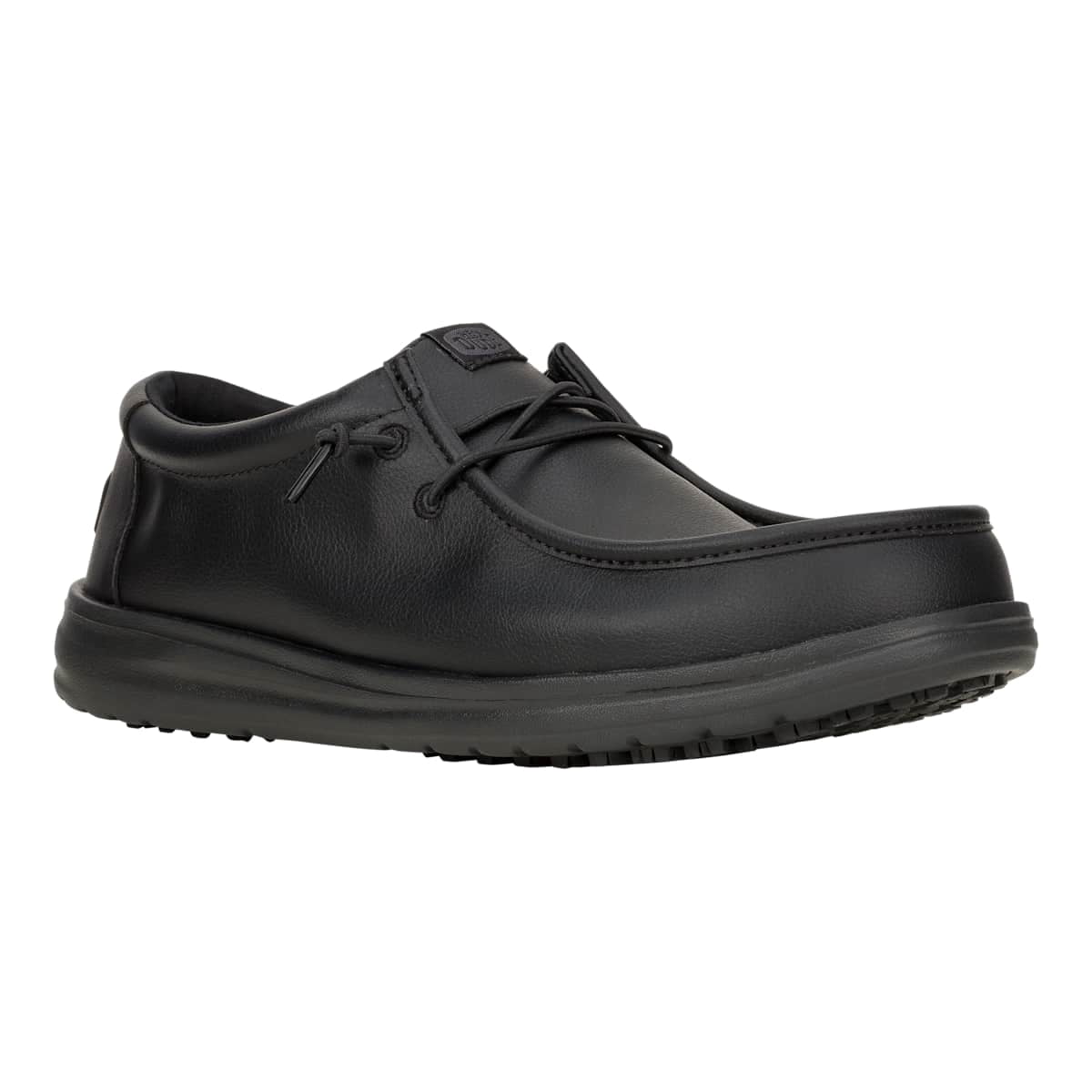 HEYDUDE Men Wally Work CE Slip Resistant, Black Mesh, 13