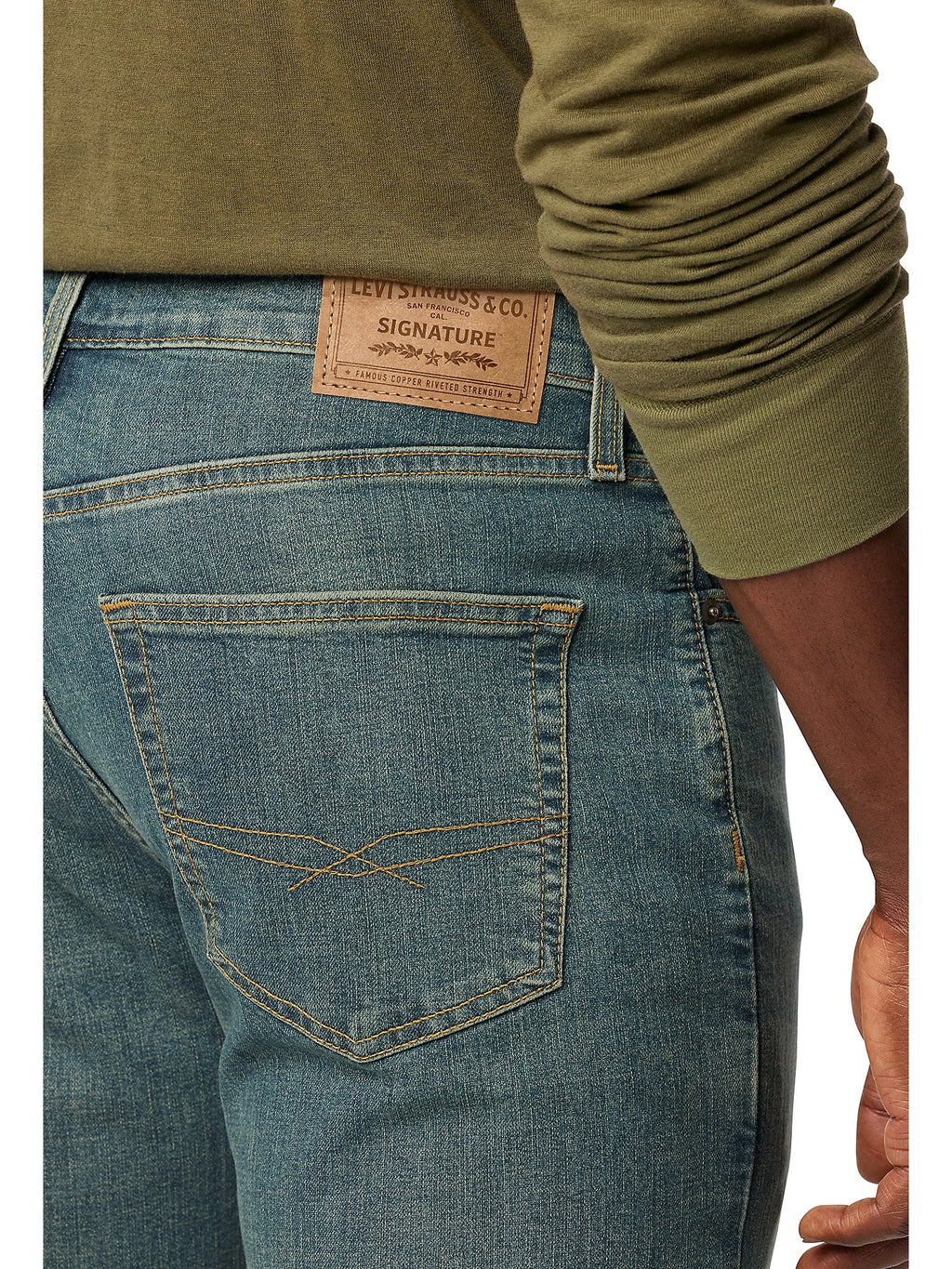 Levi Strauss Signature Men's Straight Fit Jeans