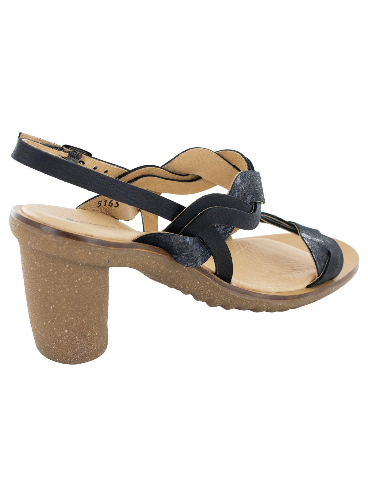El Naturalista Womens Trivia 5163 Heeled Sandal Shoes, Carbon, EU 39 / US 8.5