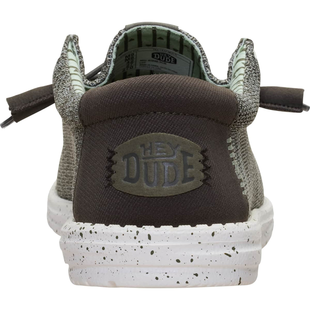 HEYDUDE Wally Stretch Sox, Granite Grey/Black, 10