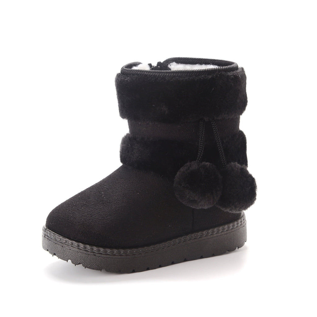 Boots Gift for Girls Girl's Winter Snow Boots Warm Faux Fur Lined Short Fashion Boot(Toddler/Little Kid) Save Big