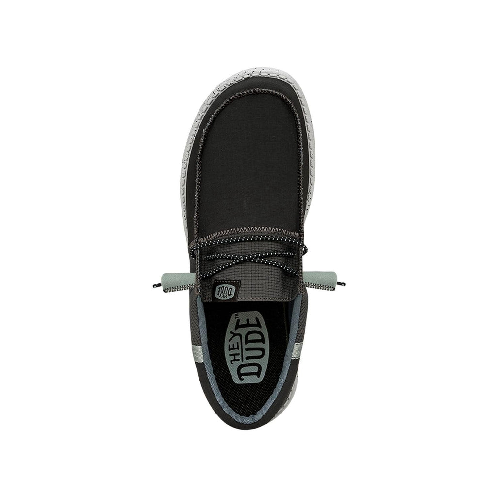 Hey Dude Wally Tri Nylon Trailhead Charcoal Size 10 Mens Shoes Men's Slip-on Loafers Comfortable & Light-Weight
