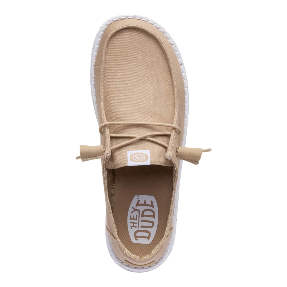 HEYDUDE Women Wendy Stretch Canvas, White, 9