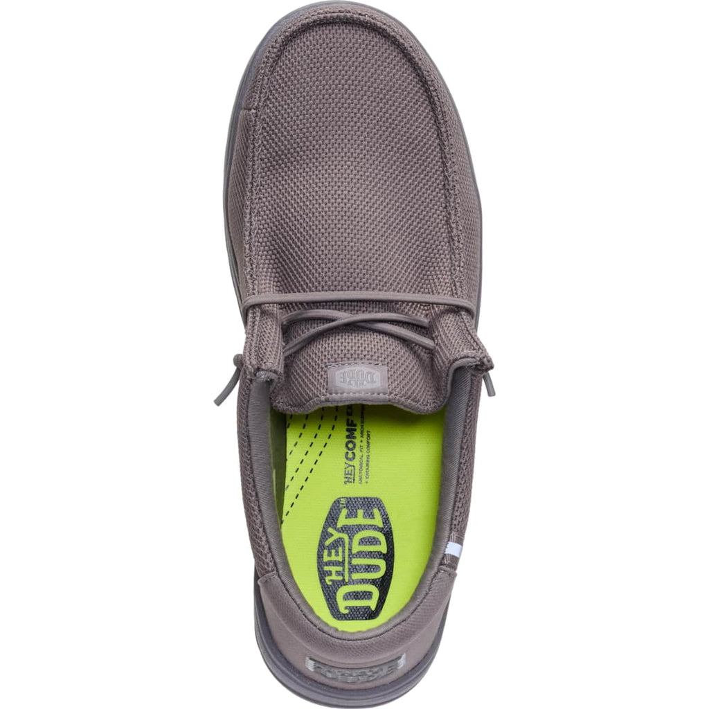 HEYDUDE Men Wally Work Comp Toe Wide, Black, 10
