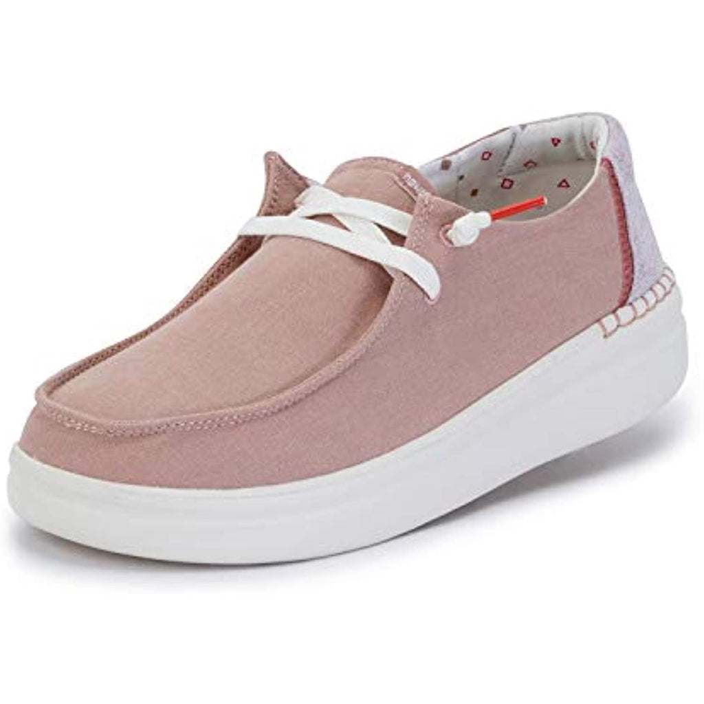Hey Dude Womens Wendy Lace-Up Loafers - Chambray Rose