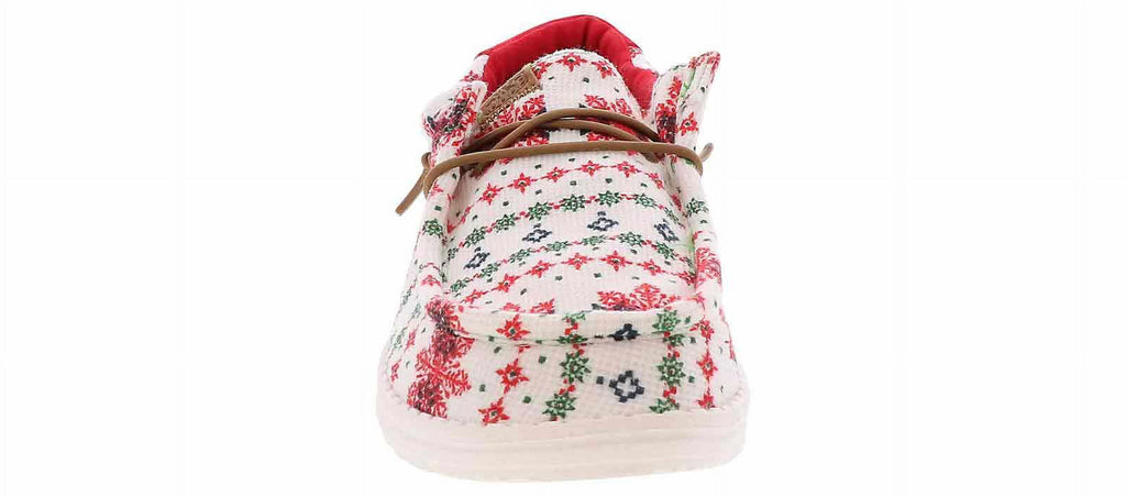 Heydude Wally Youth Ugly Sweater Kids' Casual Shoe | 40990-13R White