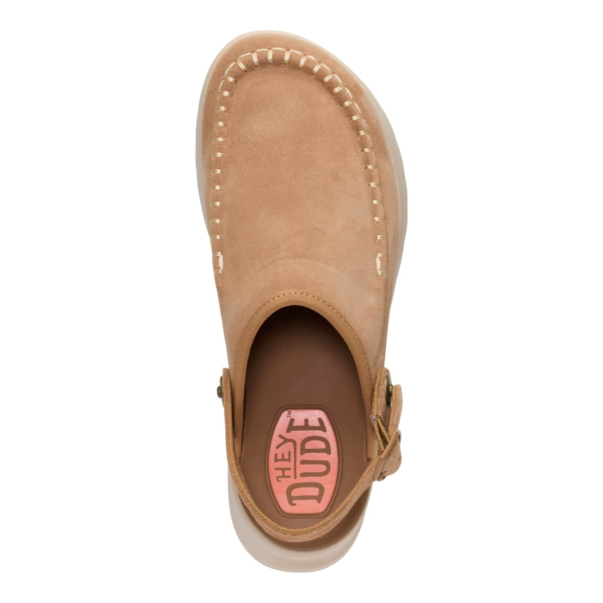 HEYDUDE Delray Clog Suede, Tan, 6